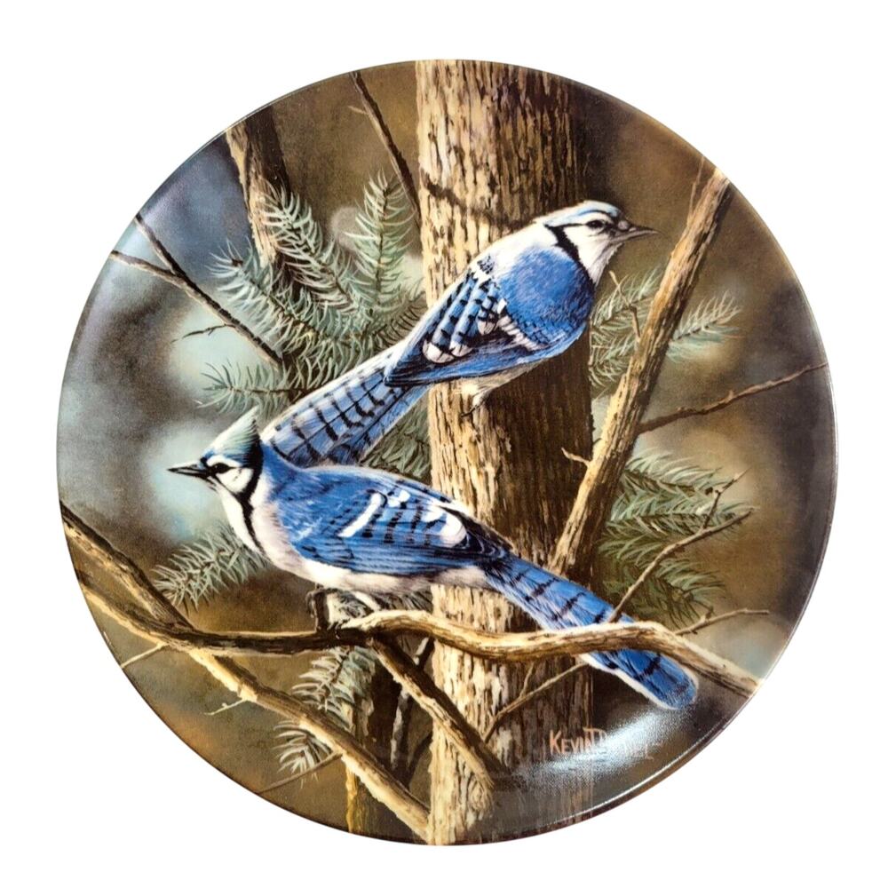 Vtg‎ #9560F The Blue Jay Edwin Knowles by Kevin Daniel 8.5" Collectible Plate